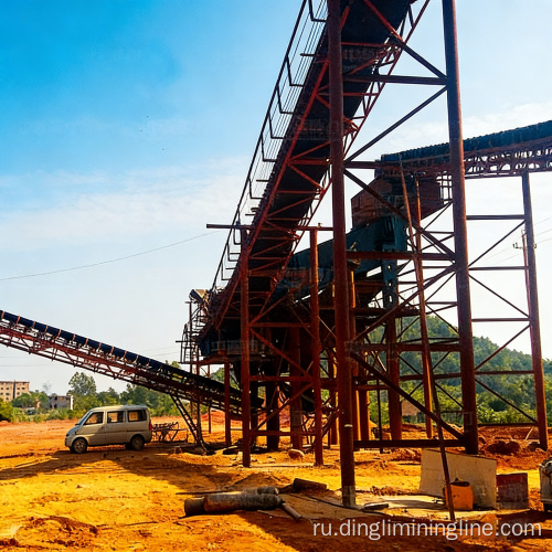 Система дробления известняка производительностью 800 тонн в час